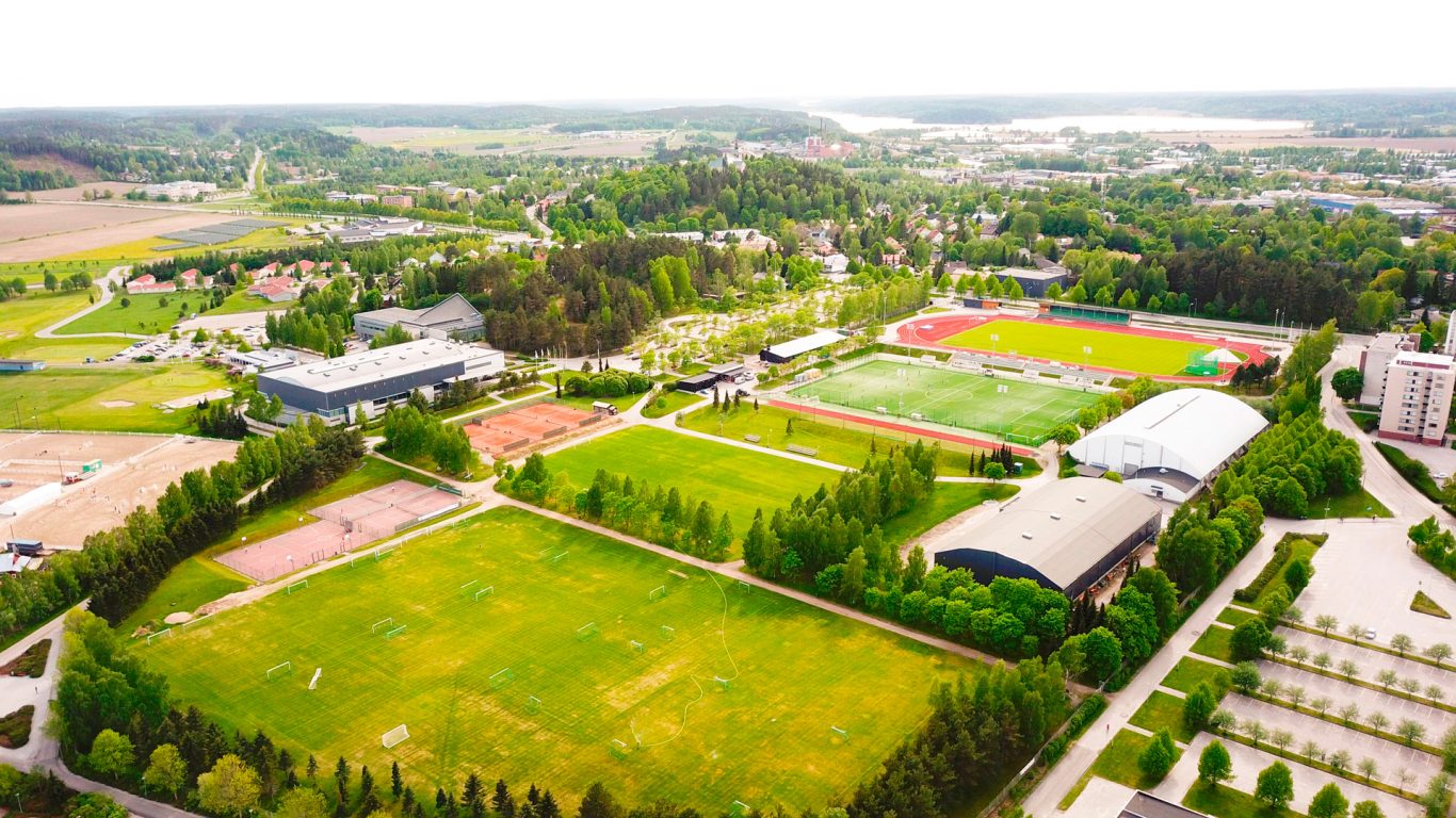 Ilmakuva Salon Urheilupuistosta