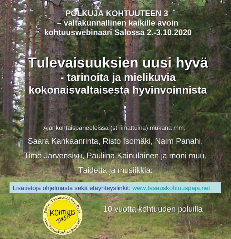 Kohtuuswebinaarin ennakkotiedot