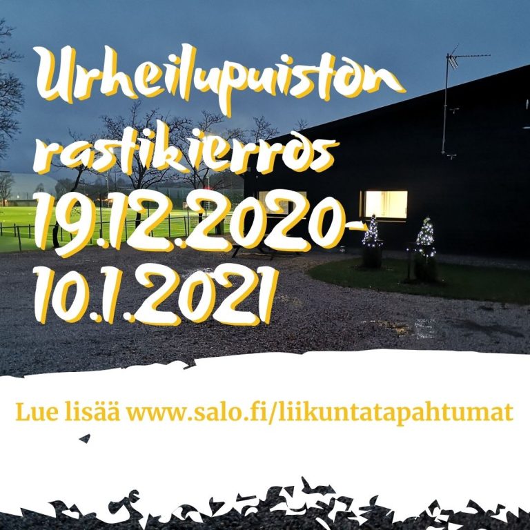 Urheilupuiston rastikierros mainoskuva