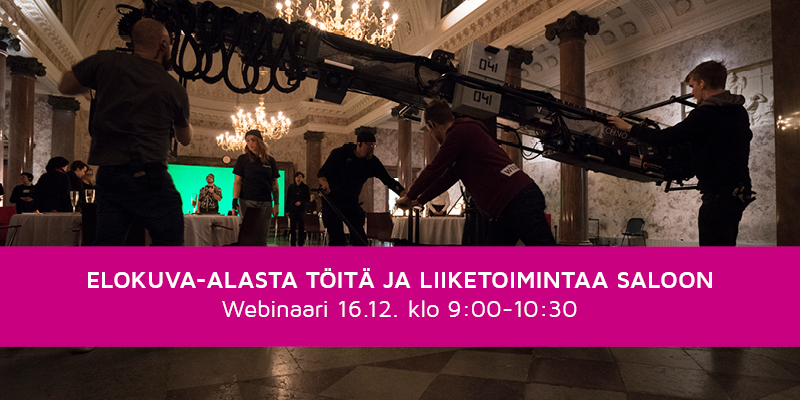 Länsi-Suomen elokuvakomission webinaari: Elokuva-alasta töitä ja liiketoimintaa Saloon