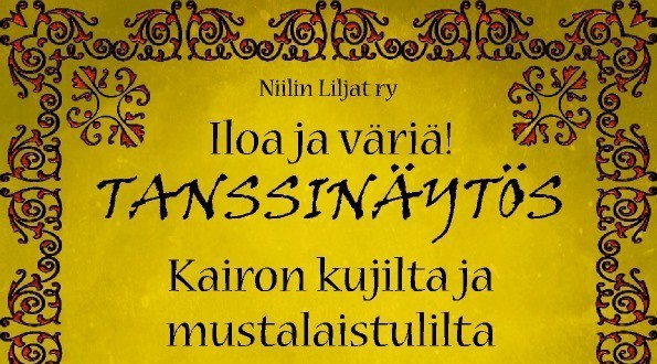 Tanssinäytös Kairon kujilta ja mustalaistulilta