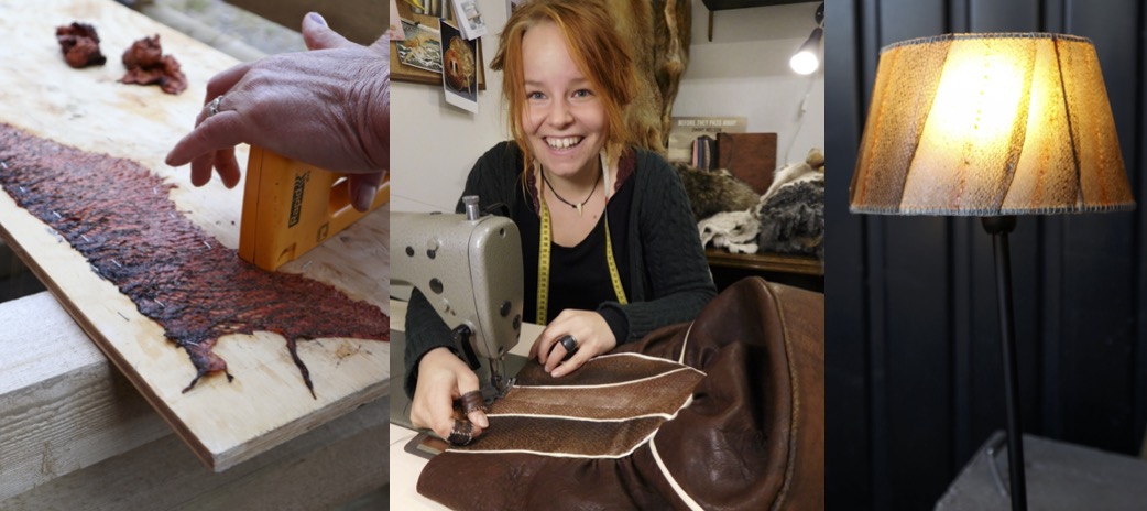 Hanna Nore, perinnekäsityö, Unesco, kalannahka, perinneparkitus, Taito Varsiinais-Suomi, Salon taitokeskus, ekologia, ympäristö, valaisinkurssi
