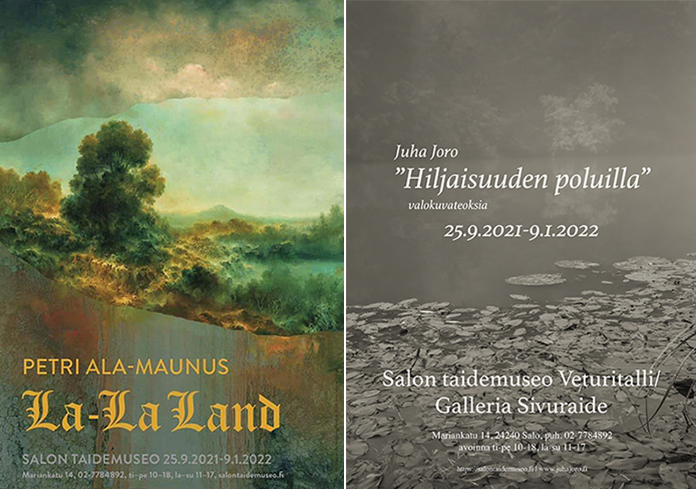 Kuva näyttelyiden julisteista