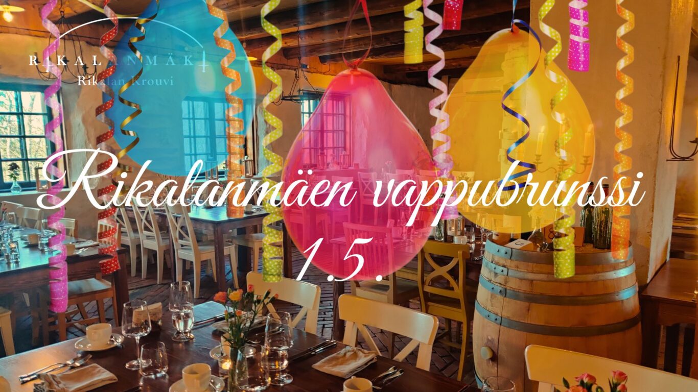 Rikalan Krouvi restaurant, balloons and serpentine