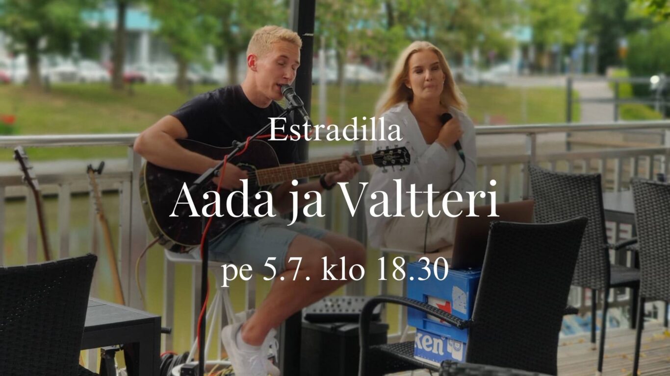 Aada Tinell ja Valtteri Ahonen performing