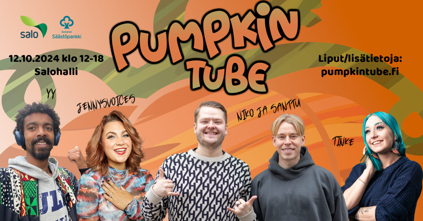 PumpkinTube YouTubers and the event host