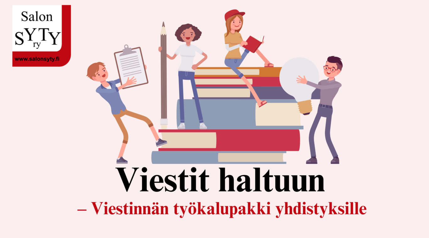 Piirroshahmot kirjojen päällä ja ympärillä