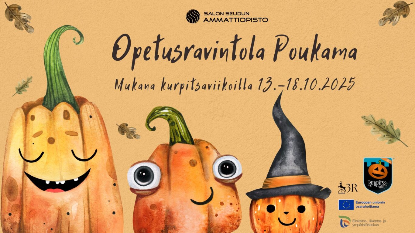 Opetusravintola Poukama mukana kurpitsaviikoilla 13.-18.10.2025