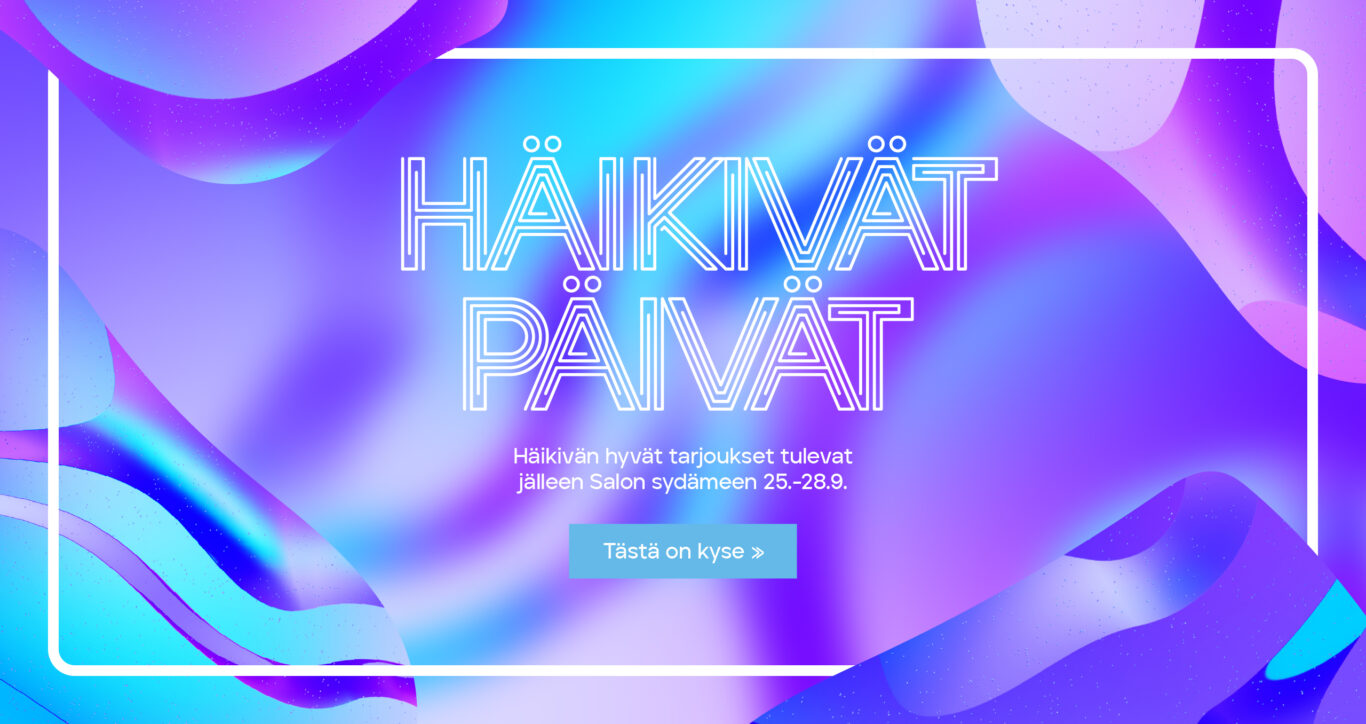 Häikivät päivät. Häikivän hyvät tarjoukset tulevat jälleen Salon sydämeen 25.-28.9.