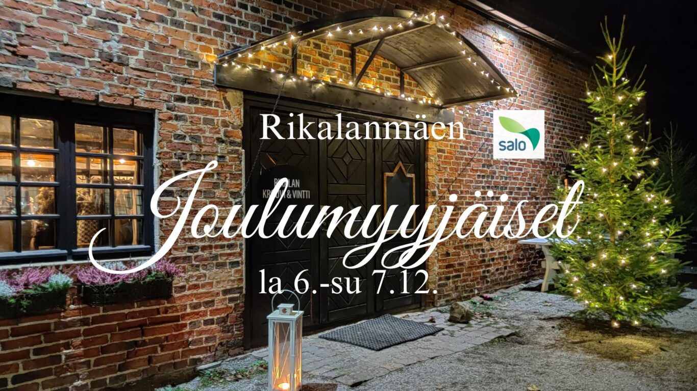 Rikalanmäen tunnelmallisest joulumyyjäiset ainutlaatuisellä Rikalanmäellä itsenäisyysviikonloppuna