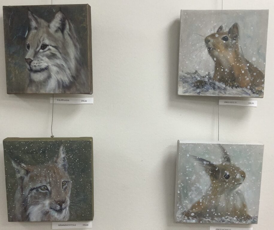 Hannu Nikander eläinaiheisia maalauksia