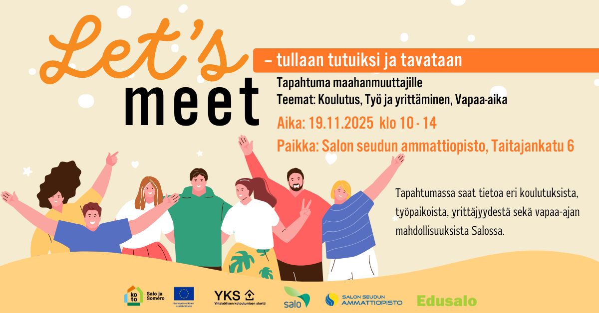 Let's meet -tapahtuman 19.11.2025 kuvituskuva.