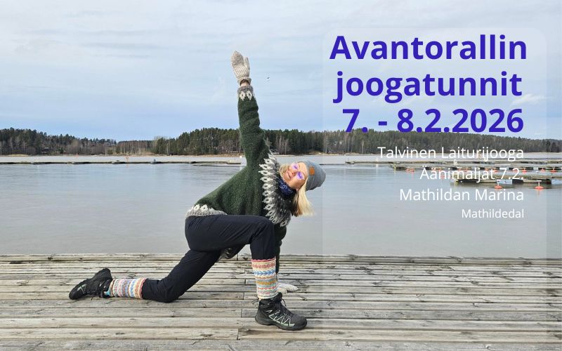 Avantorallin talvinen Laiturijooga Mathildan Marina