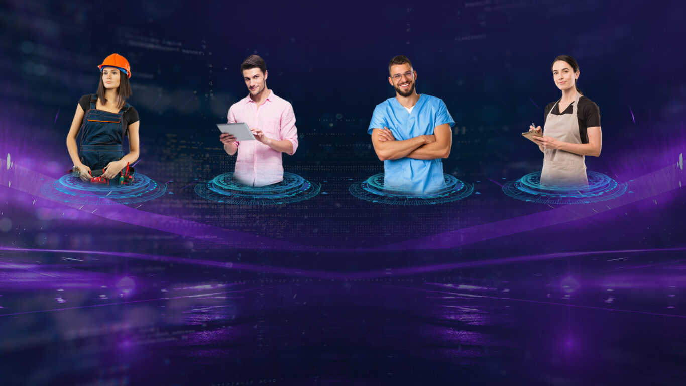 Töihin Saloon -rekrytapahtuman kuvituskuva.