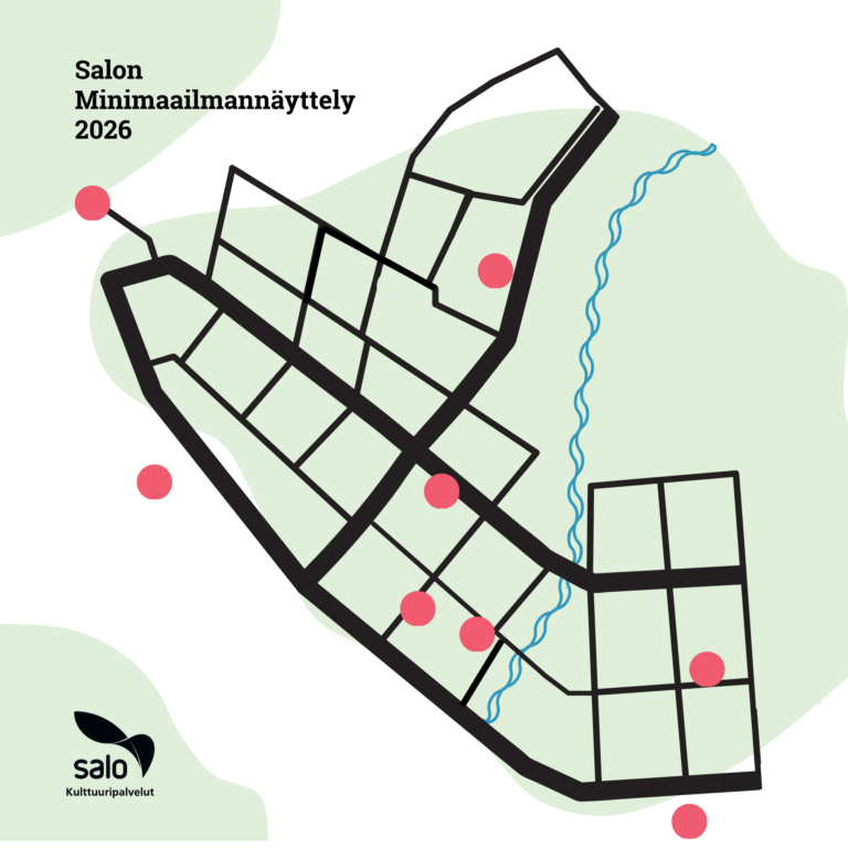 kuvituskuva, alustava kartta Salon minimaailmannäyttely 2026