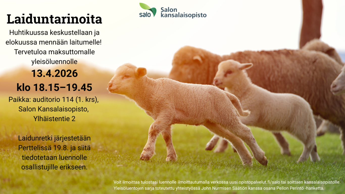 kuvituskuva juoksevista karitsoista laitumella