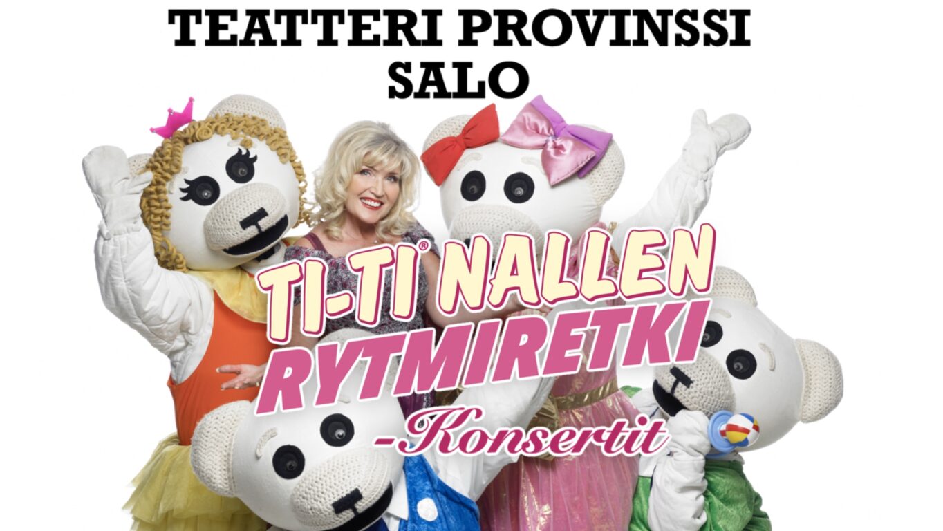 Ti-Ti Nallen Rytmiretki -konsertti. To 14.5.2026 klo 15 Teatteri PROVinssi, Salo