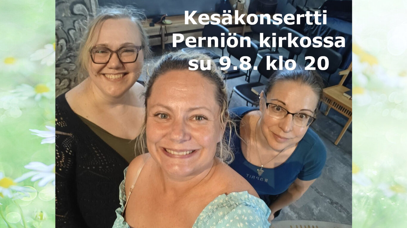 Kolme naista kuvattuna yläviistosta