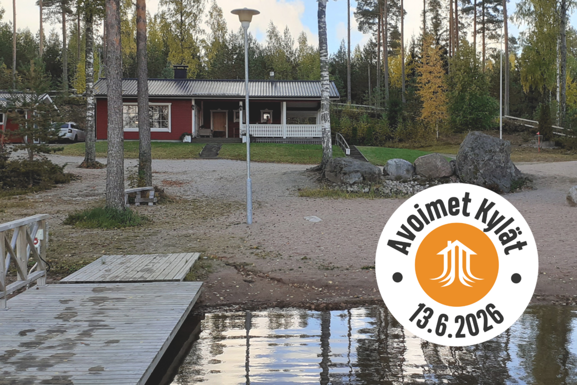 Tupa ja rantamaisemaa
