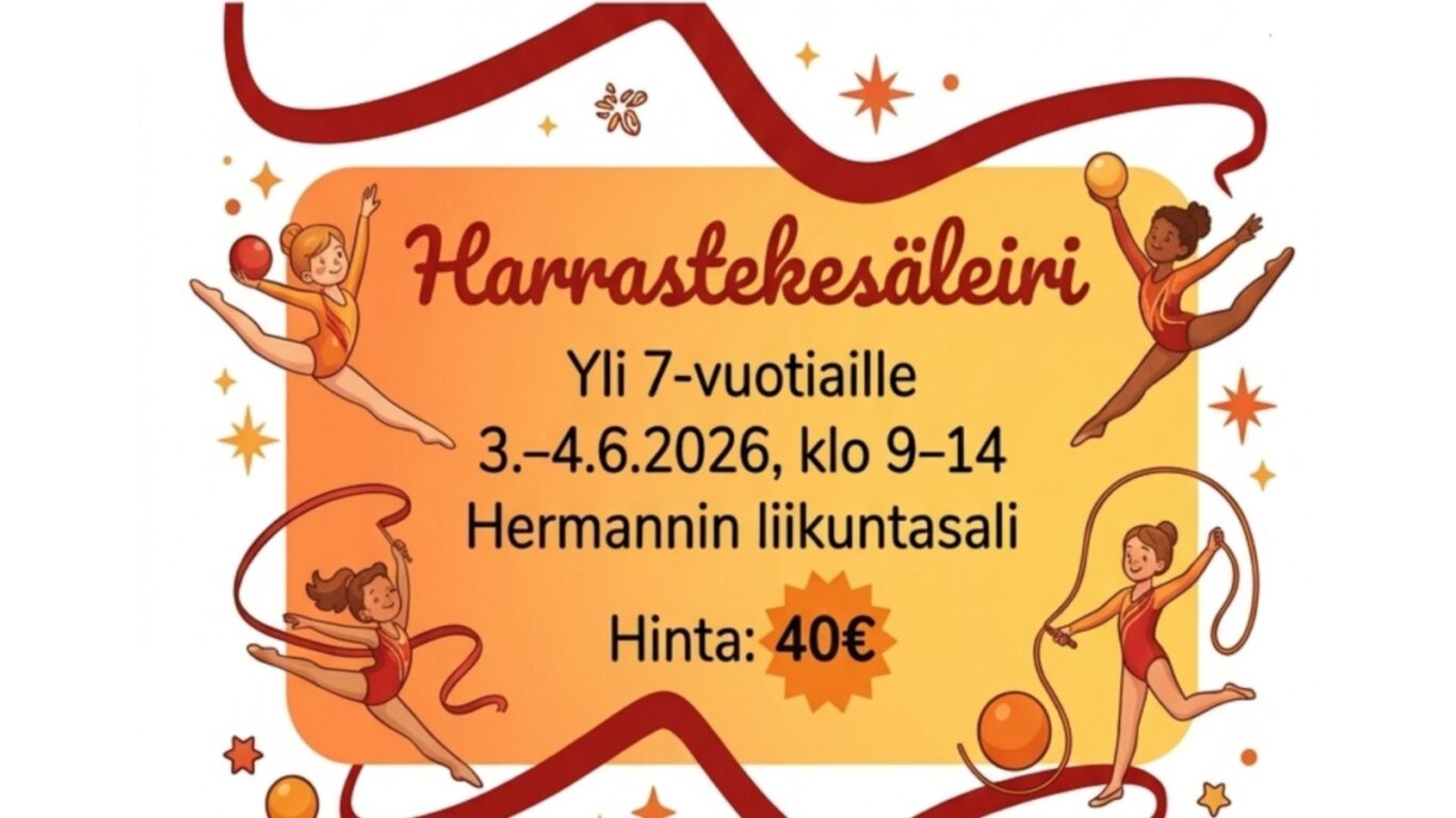 Vilpas Rhythmics kesäleiri yli 7-vuotiaille kesä 2026