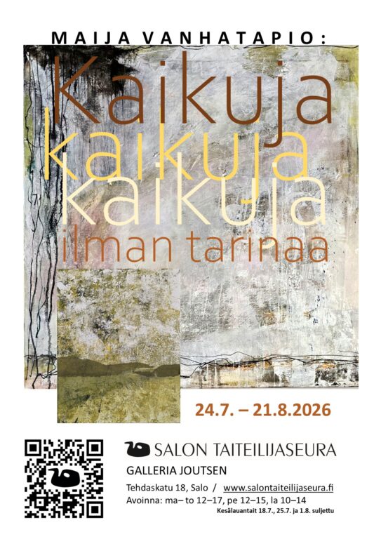 Maija Vanhatapion näyttelyjuliste