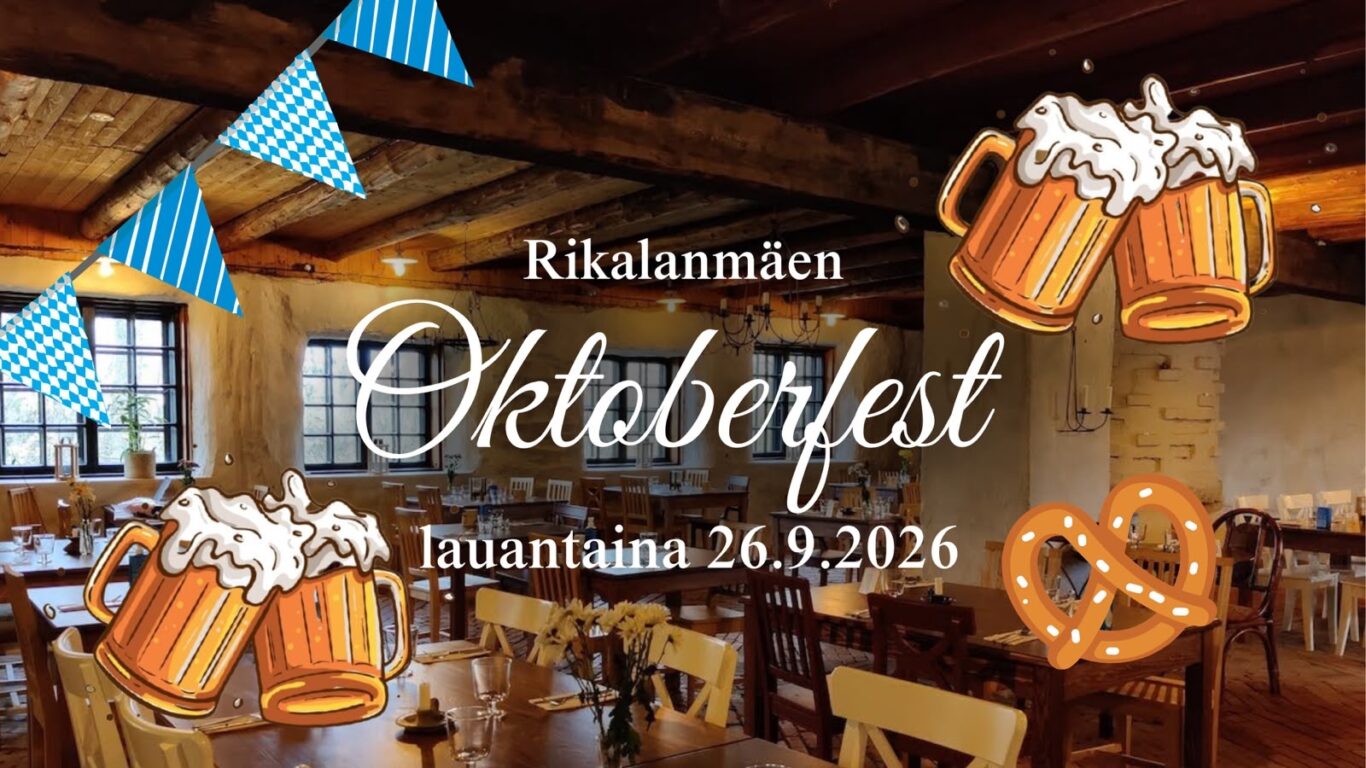 Rikalanmäen Oktoberfest valloittaa jälleen Rikalan Krouvissa Halikossa, Oktoberfest-tunnelma, oluet, makkarat ja pretzelit