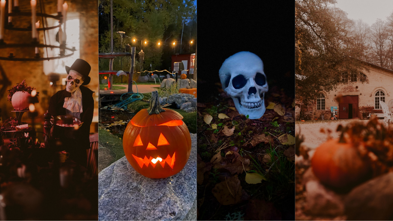 Ghost and pumpkins in Mathildedal