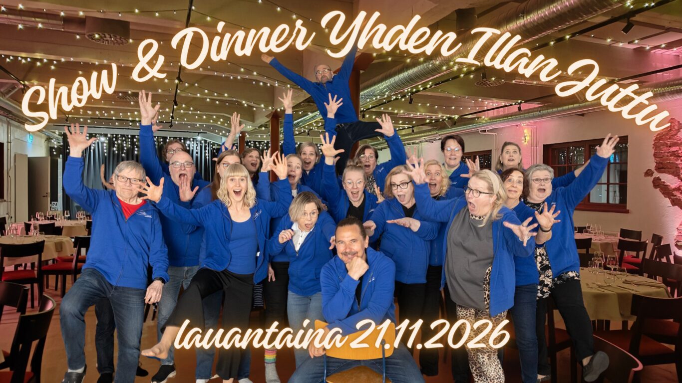 Yhden illan juttu- show & dinner Rikalanmäellä 21.11.2026. Mahtavaa menoa ja meininkiä!