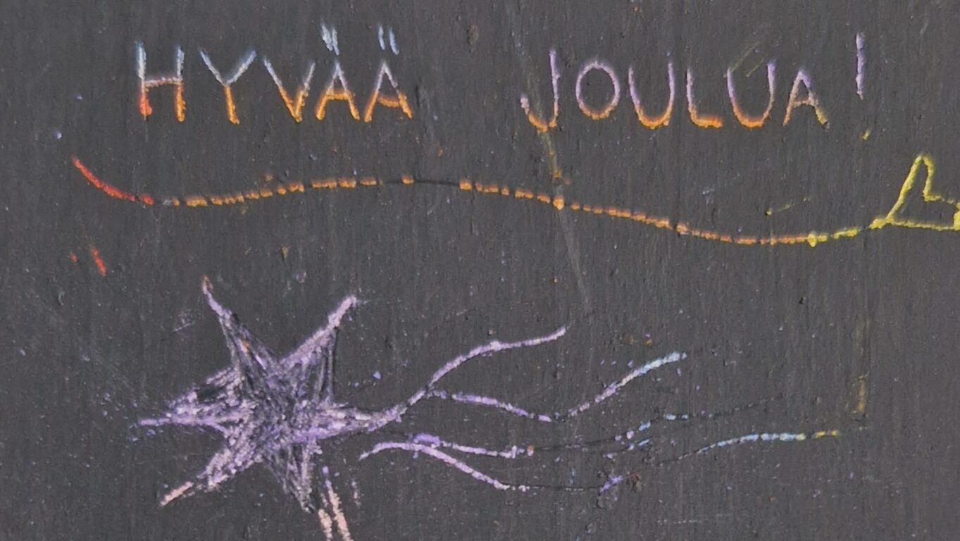 raaputusarkki joulukortti