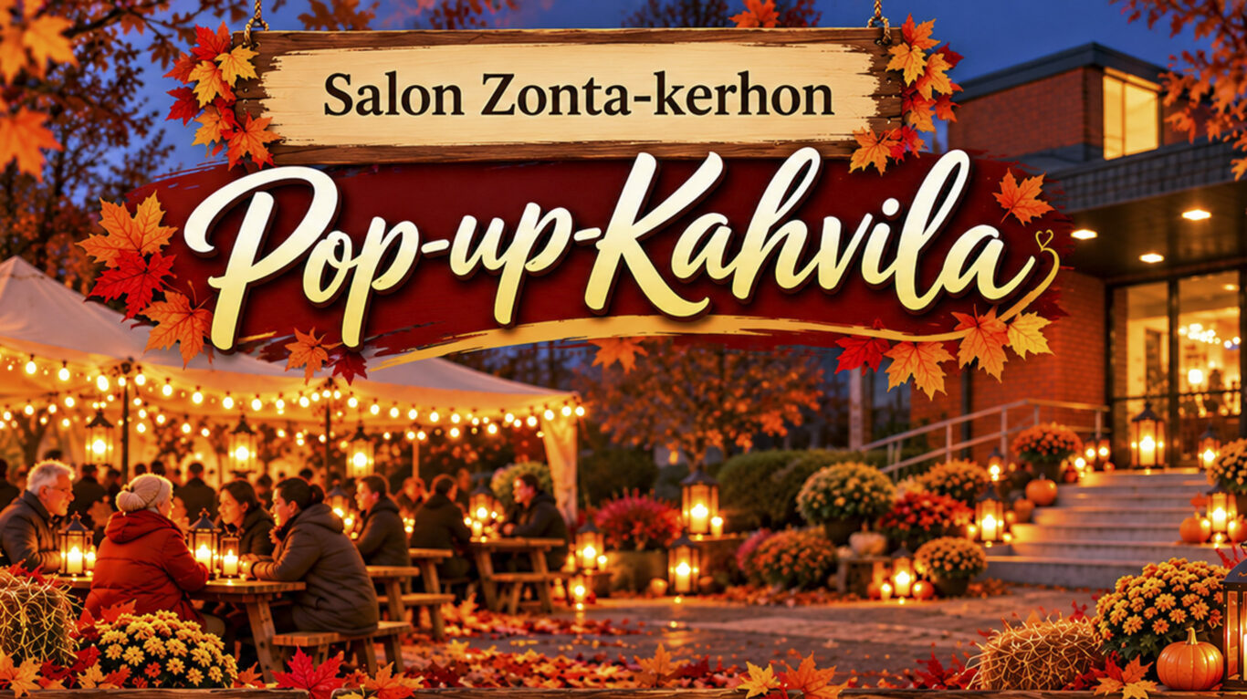 Salon Zonta-kerhon pop up -kahvila